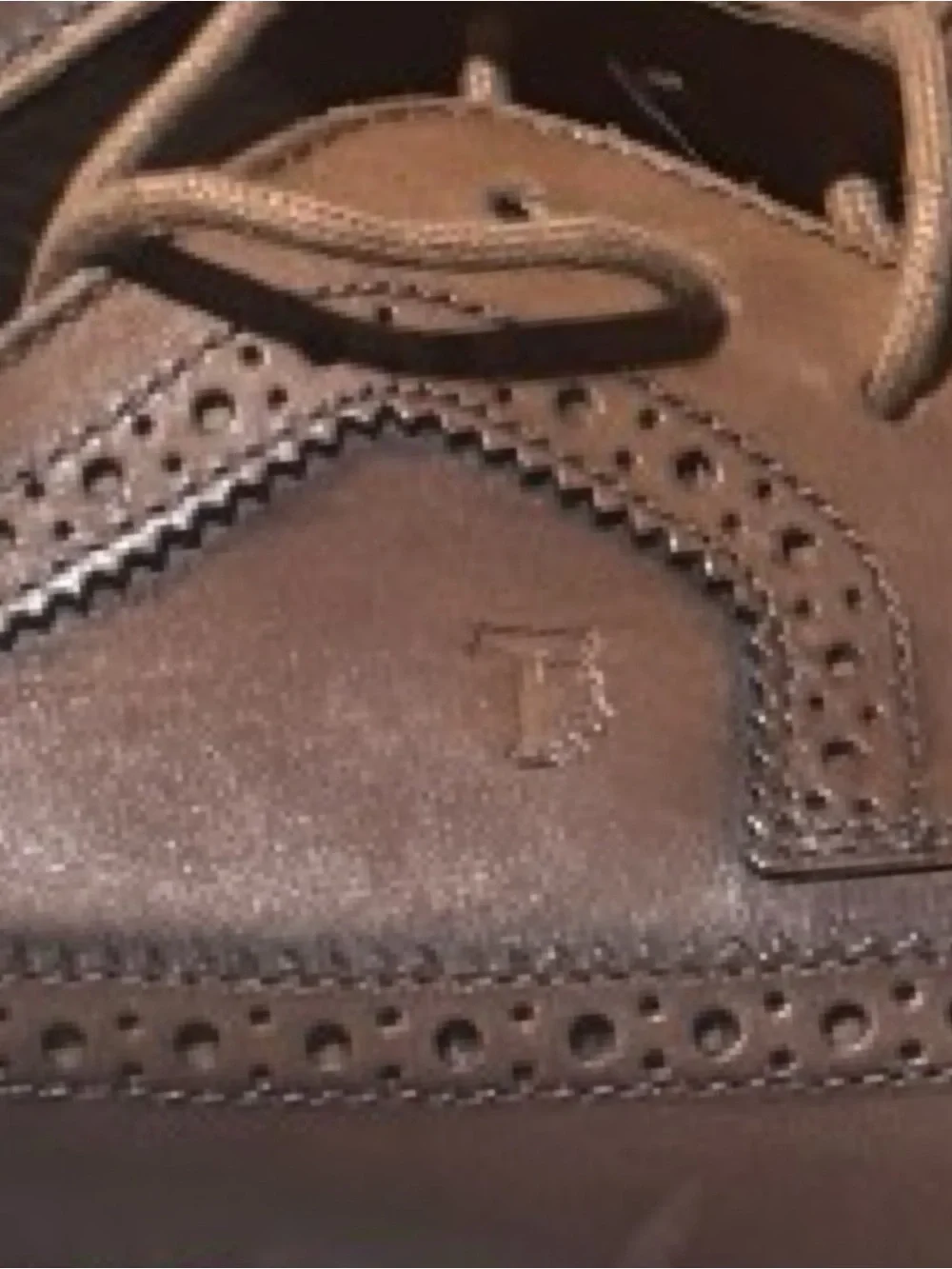 Tod's Brown Leather Wingtip Derby Shoes